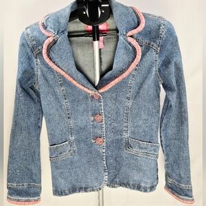 Vintage YK2 Squeeze Jeans Alt Girl Soft Grunge Jean Jacket, Small